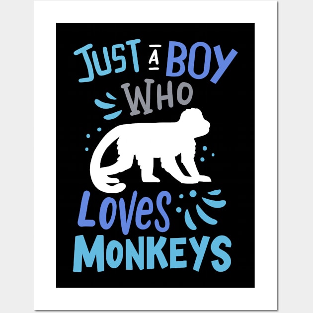 Monkeys Primate Ape Monkey Lover Wall Art by KAWAIITEE